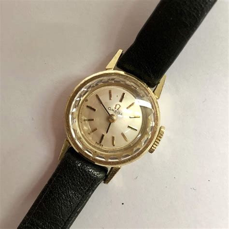 omega vintage ladies gold watch|vintage 14k gold omega watches.